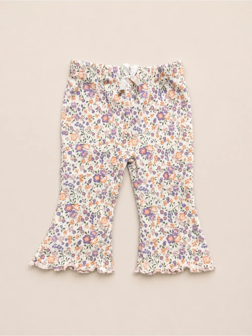cloud island Pink & Cream Floral and Stripe Pajama Set